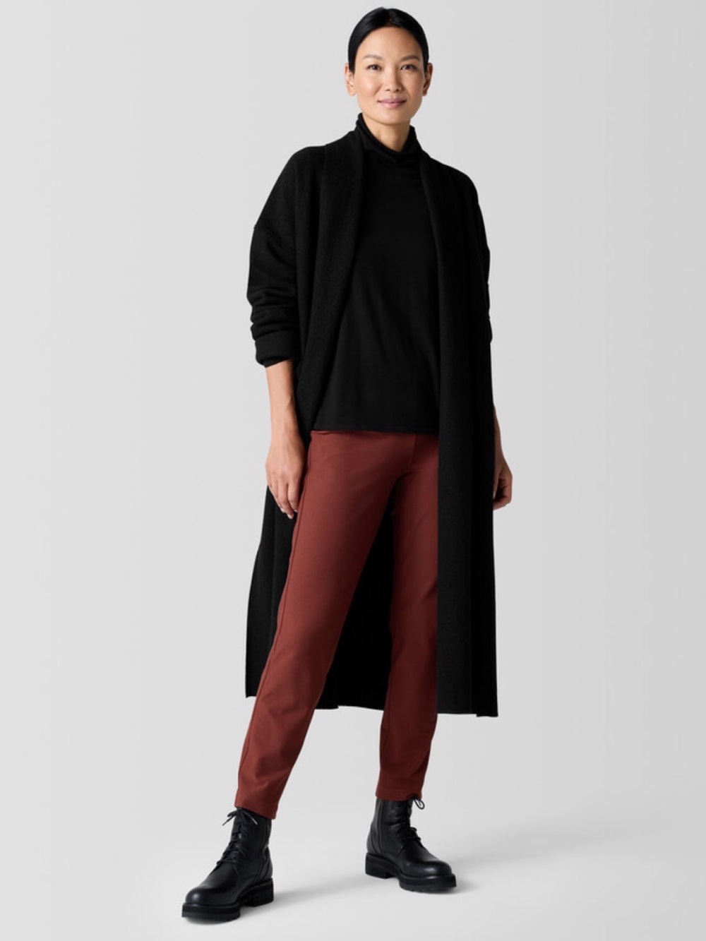 Eileen Fisher Washable Stretch Crepe Slim Pant, NWT